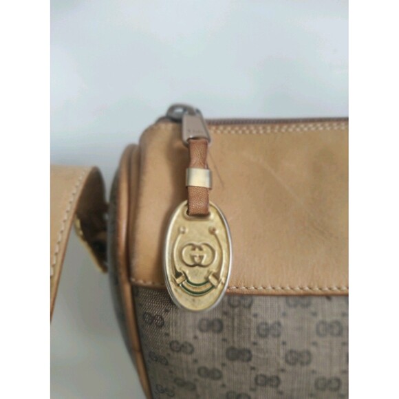 Vintage Gucci Micro GG Monogram 80s Shoulder Purse Crossbody Bag Web Stripe - Picture 13 of 17